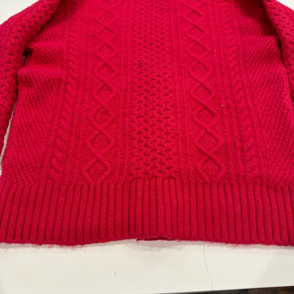 Donegal long cable-knit cardigan sweater - Picture 2 of 4